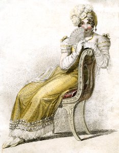 Frau mit einem Fächer