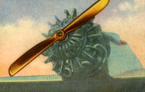 Holzflugzeugpropeller hergestellt von der Firma Schwarz Propeller-Werk, 1932 von Unbekannt