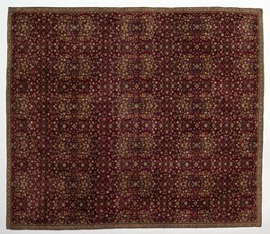 Wollteppich mit Millefleurs-Dekoration, frühes 17. Jahrhundert