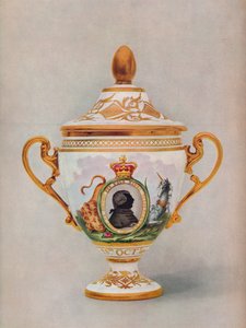 Worcester-Vase zur Feier des Goldenen Jubiläums von König George III, um 1809