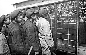 Arbeiter von Magnitogorsk, UdSSR, 1931