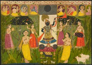Verehrung von Shri Nathji, ca. 1700