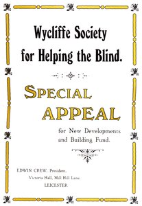 Wycliffe-Gesellschaft zur Unterstützung der Blinden, 1919 von Unbekannt