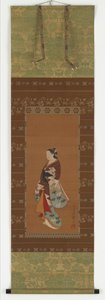 Yujo stehend, Edo-Periode