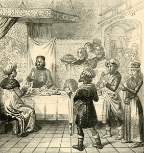 Zizim speist mit dem Großmeister von Rhodos