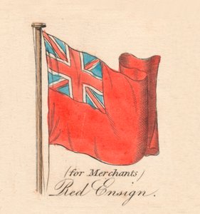 für Kaufleute Rote Handelsflagge, 1838 von Unbekannt