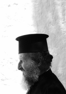 Priester der orthodoxen Kirche auf Kreta (Papst) Kreta 1985 von Unbekannt