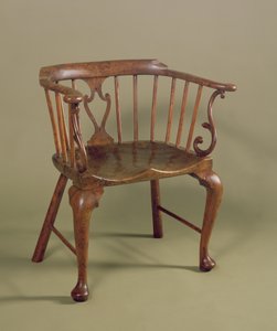 Windsor Stuhl aus Eiben- und Ulmenholz, ca. 1760
