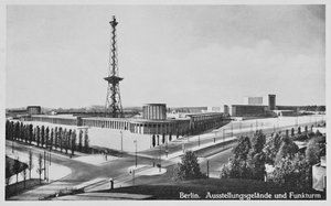 Ausstellungshallen und Sendeturm, Charlottenburg, Berlin, ca. 1930