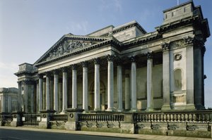 Außenansicht des Fitzwilliam Museums, Universität Cambridge