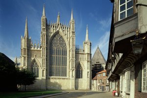 Außenansicht der York Minster, Yorkshire von Unbekannt Unbekannt