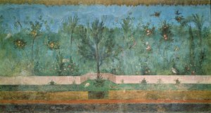 Gartenmalereien aus der sogenannten Villa der Livia, Primaporta, Rom, um 20 v. Chr.
