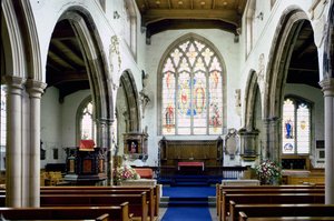 Innenraum der St. Olaves Kirche, Hart Street, City of London