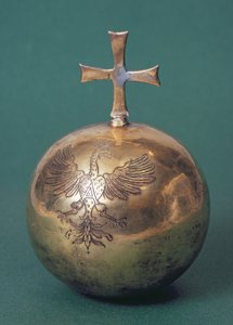 Reichsapfel von Königin Anna Jagiellon, bestellt von Königin Anna als Teil ihrer Krönungsinsignien, ca. 1572 von Unbekannt Unbekannt