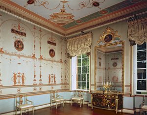 Osterley Park, Der Etruskische Raum, gebaut von Robert Adam (1728-92) begonnen 1761, Middlesex, UK von Unbekannt Unbekannt