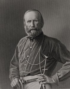 Porträt von Giuseppe Garibaldi (1807-82) graviert von William Holl (1807-71) nach einem Foto, veröffentlicht von William Mackenzie