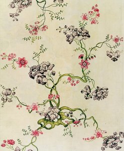 Seidenentwurf von Anna Maria Garthwaite, 1740