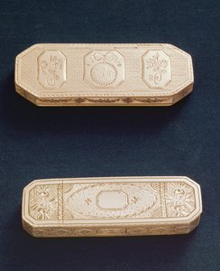 Silberne Zahnstocheretuis von Samuel Pemberton, Birmingham, 1791 von Unbekannt Unbekannt
