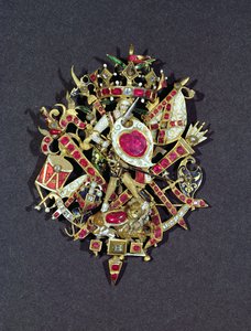 Das Naseby-Juwel, zur Erinnerung an die Schlacht von Naseby 1645 von Unbekannt Unbekannt