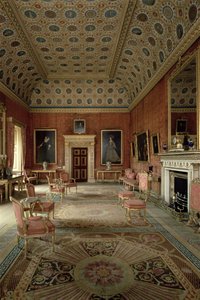 Das rote Wohnzimmer, Syon House, Middlesex von Unbekannt Unbekannt