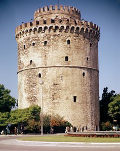 Der Weiße Turm, gebaut während der Herrschaft von Suleiman dem Prächtigen von Unbekannt Unbekannt