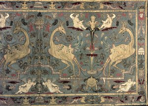 Valance im Renaissance-Design, 17. Jahrhundert (Seide)