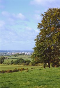 Ansicht von Oxford von Boars Hill von Unbekannt Unbekannt