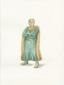 Eine Rekonstruktionsillustration, die Herzog Wilhelm von der Normandie um 1066 zeigt von Unbekannter Künstler