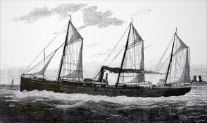 Ein Kühlschiff