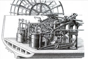 Eine Schiebermotor