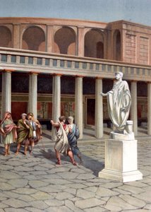 Eine Straße in Pompeji von Unbekannter Künstler
