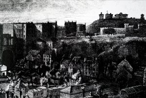 Ein Blick auf Edinburgh von Unbekannt