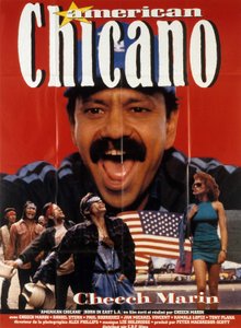Plakat des Films American Chicano (auch bekannt als Born in East LA) von und mit Cheech Marin von Unbekannt