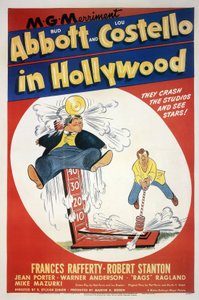 Plakat des Films Abbott und Costello in Hollywood von Sylvan Simon mit Bud Abbott und Lou Costello 1945