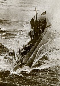 Amerikanisches U-Boot während des Ersten Weltkriegs von Unbekannter Künstler