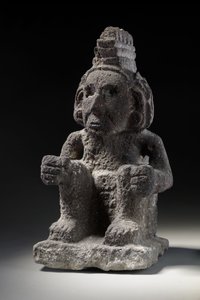 Eine aztekische Steinfigur von Macuilxochitl, ca. 1200-1521 von Unbekannt