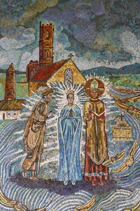 Verkündigungsbasilika: Irisches Mosaik, Nazareth, Israel von Unbekannt