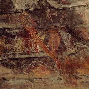 Australien, Northern Territory, Arnhem Land, Kakadu-Nationalpark, Obiri Rock, Aborigine-Felsmalereien von Benjamin Baud
