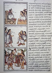 Aztekische Gesellschaft, Buch IV des Florentiner Kodex, zweisprachige Version in Spanisch und Nahuatl, Allgemeine Geschichte der Dinge von Neuspanien (Historia general de las cosas de Nueva España), Aztekische Zivilisation