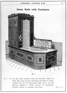 Baignoire de pulverisation mit Kabinett von Unbekannt