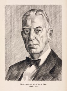 Balthazar van der Pol, niederländischer Elektroingenieur, ca. 1930er