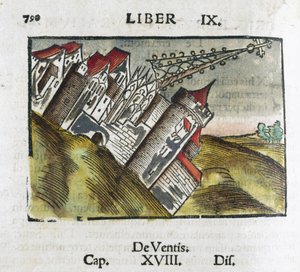 Umgestürzte Gebäude bei einem Erdbeben
