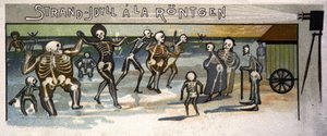 Strandidylle am Röntgen, ca. 1900 (Illustration) von Unbekannter Künstler