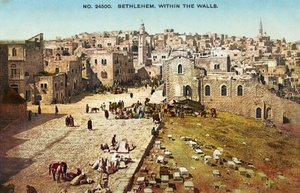 Bethlehem, frühe 1900er Jahre (Postkarte) von Unbekannter Künstler