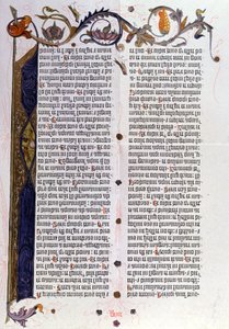 Bibel Seite 36 Zeilen von Gutenberg, Mainz von Unbekannter Künstler