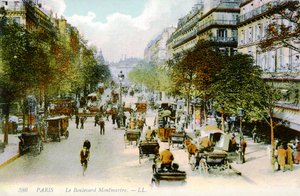 Boulevard Montmartre, Paris, ca. 1900