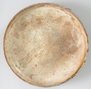 Schale mit Raubvogel, 11.-13. Jahrhundert