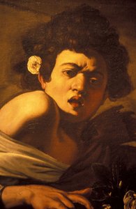 Junge von einer Eidechse gebissen (Detail) von Unbekannt