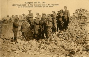 Durchbrochene spanische Mauer am Mt. Arruit, Marokko von Unbekannter Künstler