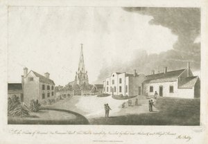 Brewood Grammar School: Aquatinta-Radierung, 30. Januar 1799